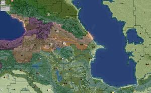 Kaukaz po wojnie Persji z Warszawą i Kijowem