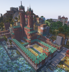 widok z góry na Robciową Cytadelę Pieśni